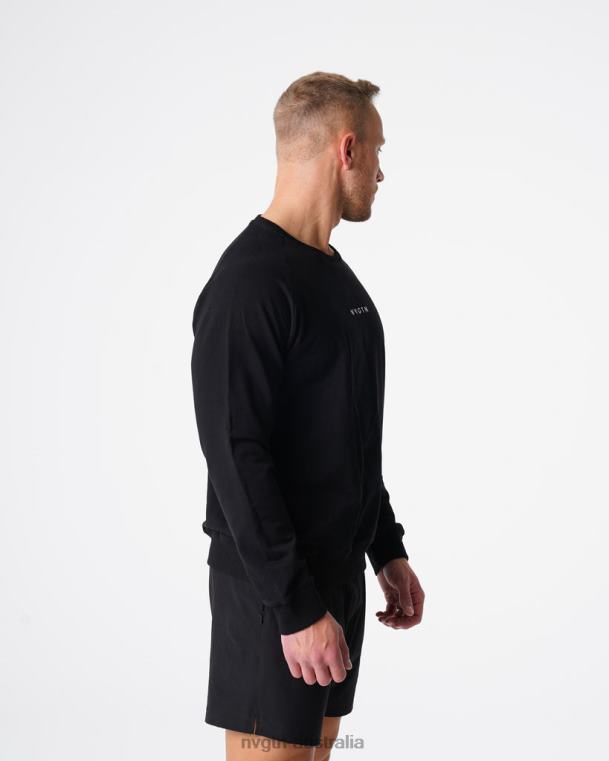 Men Crew Neck Sweatshirt 04060790 Black Tops NVGTN
