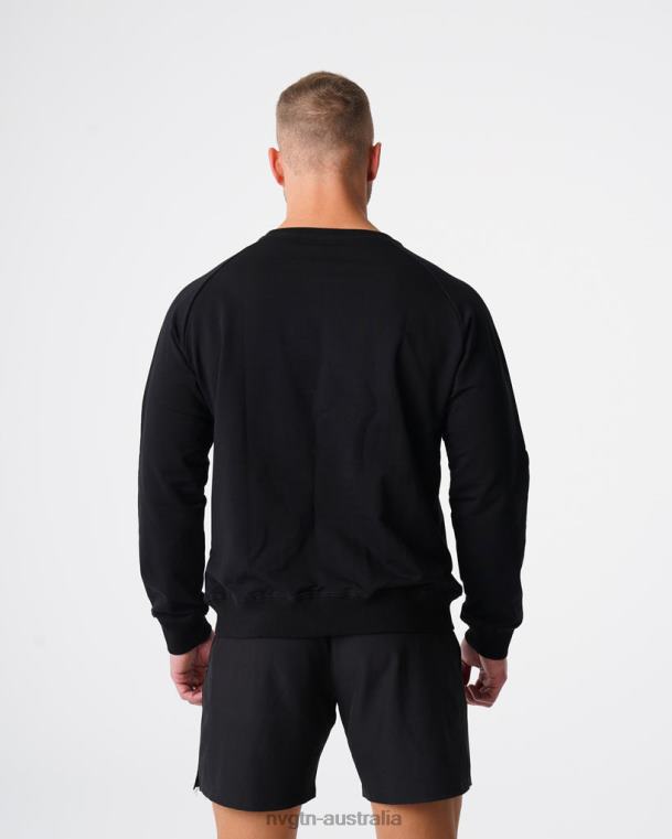 Men Crew Neck Sweatshirt 04060790 Black Tops NVGTN