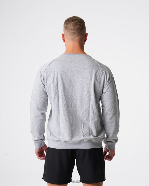 Men Crew Neck Sweatshirt 04060792 Grey Tops NVGTN