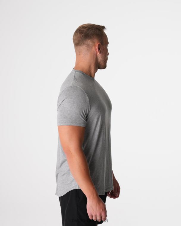 Men Tech Fitted Tee 04060759 Grey Tops NVGTN