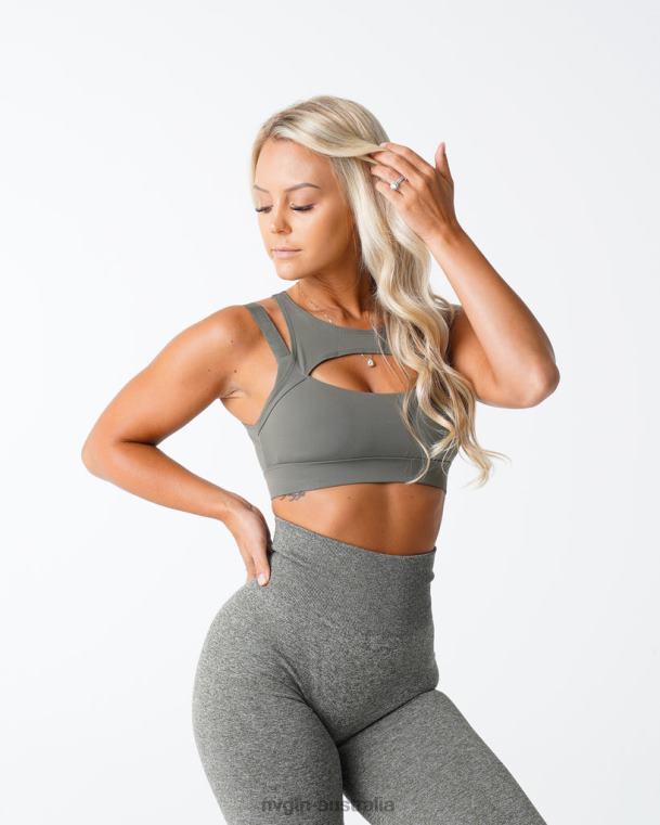 Women Apex Bra 04060210 Khaki Green Fitness NVGTN