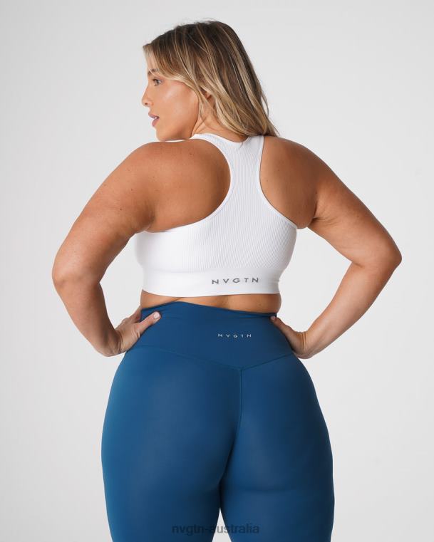 Women Cinched Seamless Bra 04060155 White Fitness NVGTN
