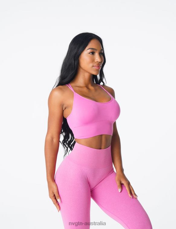 Women Flourish Seamless Bra 04060168 Bubble Gum Pink Fitness NVGTN