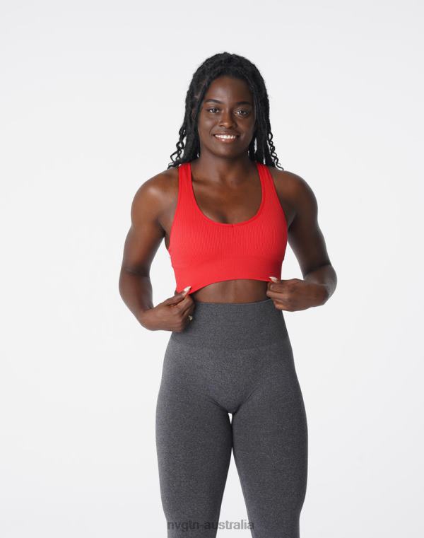 Women Galaxy Ribbed Seamless Bra 04060167 Scarlet Fitness NVGTN