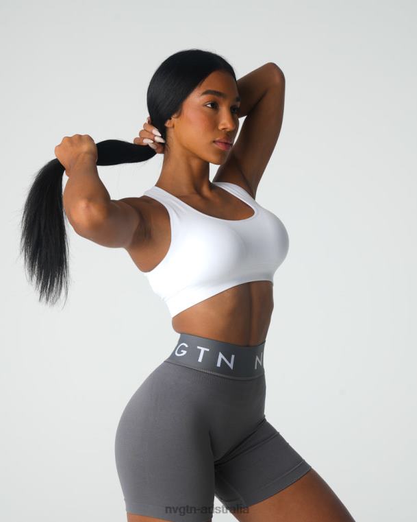 Women Inspire Seamless Bra 0406014 White Fitness NVGTN