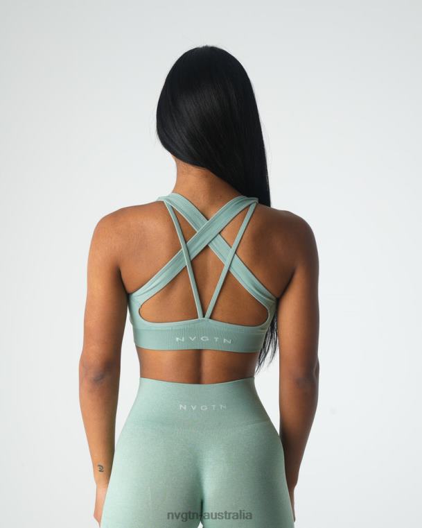 Women Inspire Seamless Bra 0406039 Sage Green Fitness NVGTN