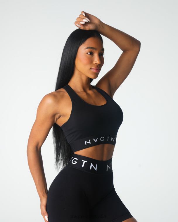 Women Legacy Sport Seamless Bra 0406021 Black Fitness NVGTN