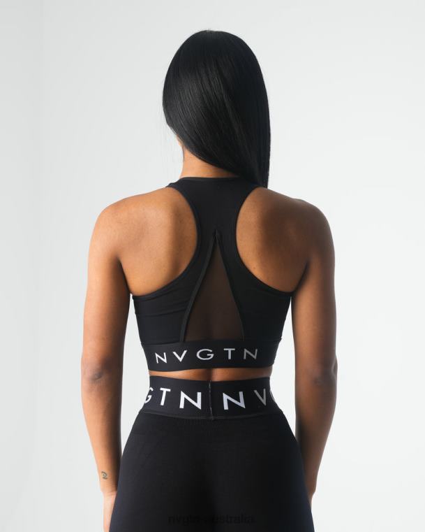 Women Legacy Sport Seamless Bra 0406021 Black Fitness NVGTN
