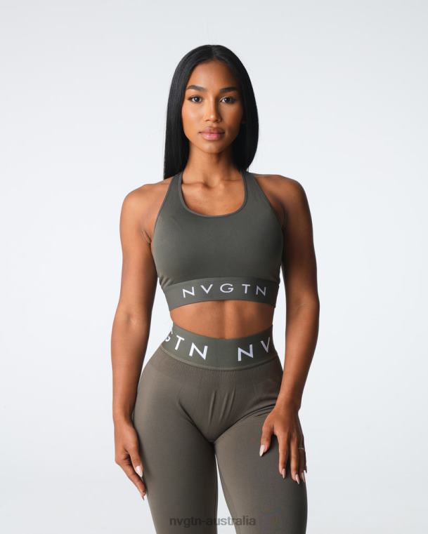 Women Legacy Sport Seamless Bra 0406023 Olive Fitness NVGTN