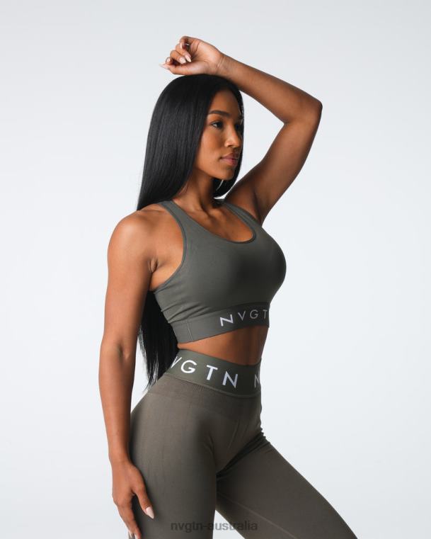 Women Legacy Sport Seamless Bra 0406023 Olive Fitness NVGTN