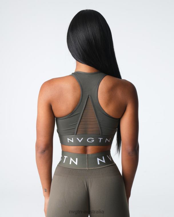 Women Legacy Sport Seamless Bra 0406023 Olive Fitness NVGTN