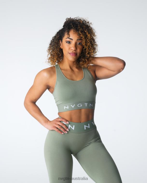 Women Legacy Sport Seamless Bra 0406031 Sage Green Fitness NVGTN