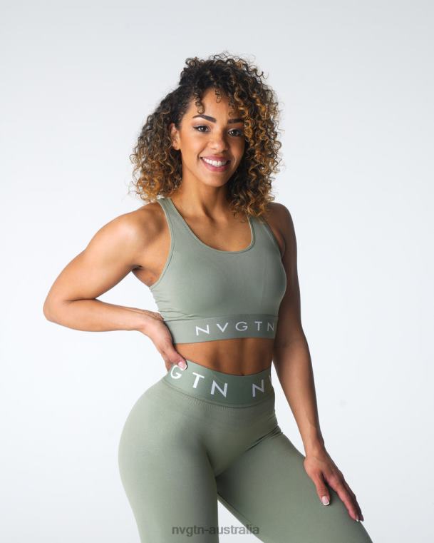 Women Legacy Sport Seamless Bra 0406031 Sage Green Fitness NVGTN
