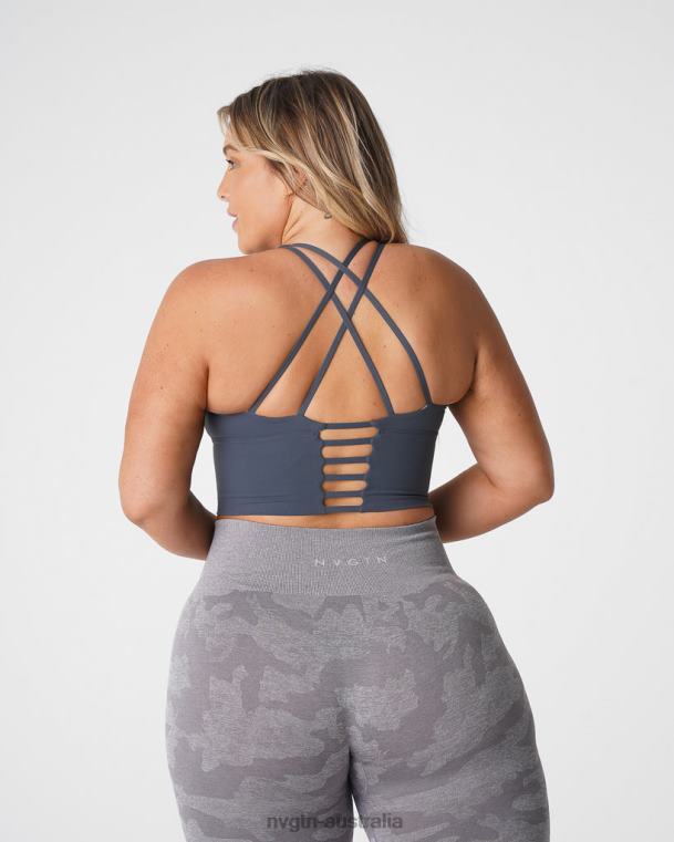 Women Matrix Bra Top 04060229 Stone Grey Fitness NVGTN