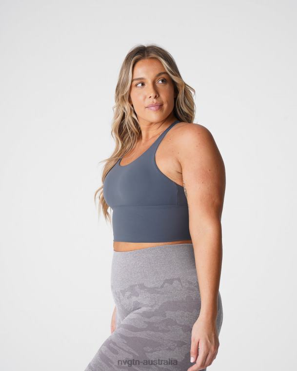 Women Matrix Bra Top 04060229 Stone Grey Fitness NVGTN