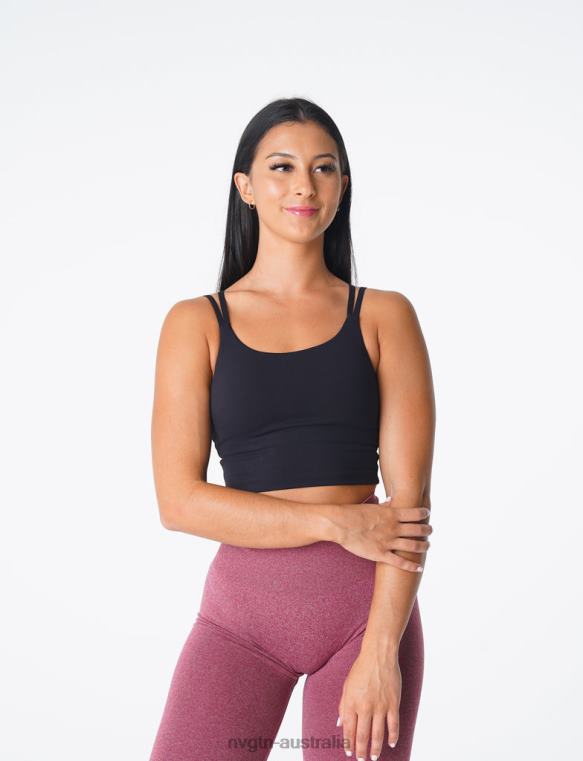 Women Poise Bra Top 04060105 Black Fitness NVGTN