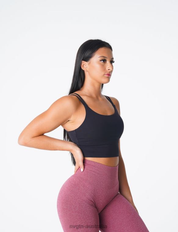 Women Poise Bra Top 04060105 Black Fitness NVGTN