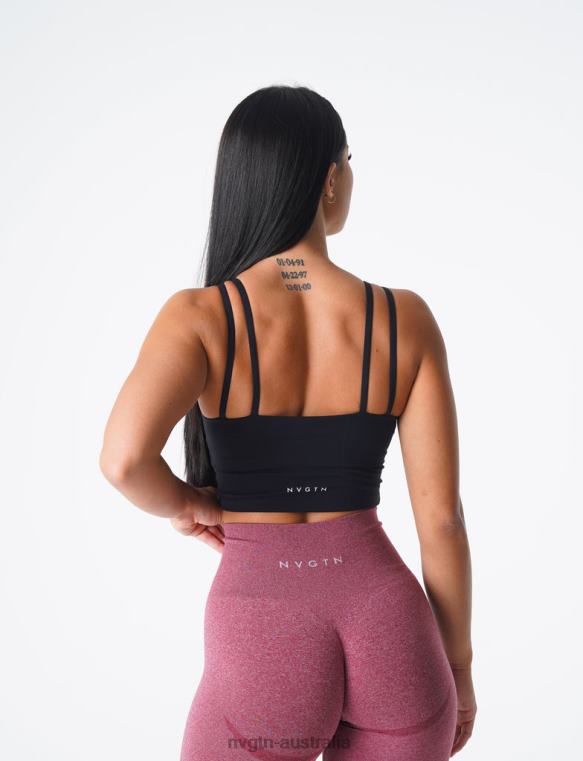Women Poise Bra Top 04060105 Black Fitness NVGTN