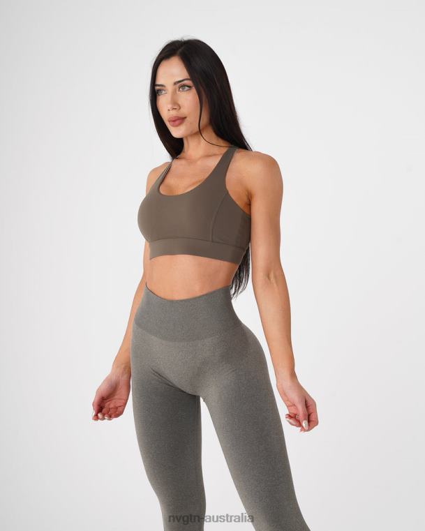 Women Reveal Bra 0406055 Khaki Green Fitness NVGTN