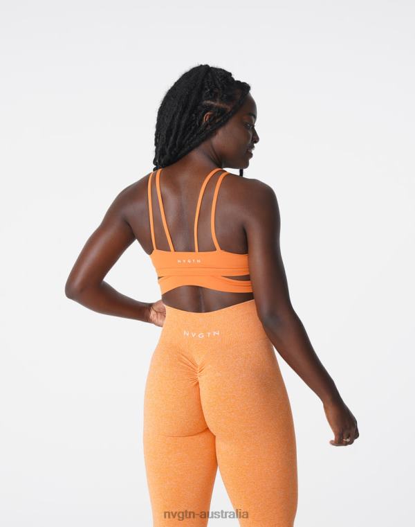 Women Revolve Bra 04060194 Burnt Orange Fitness NVGTN