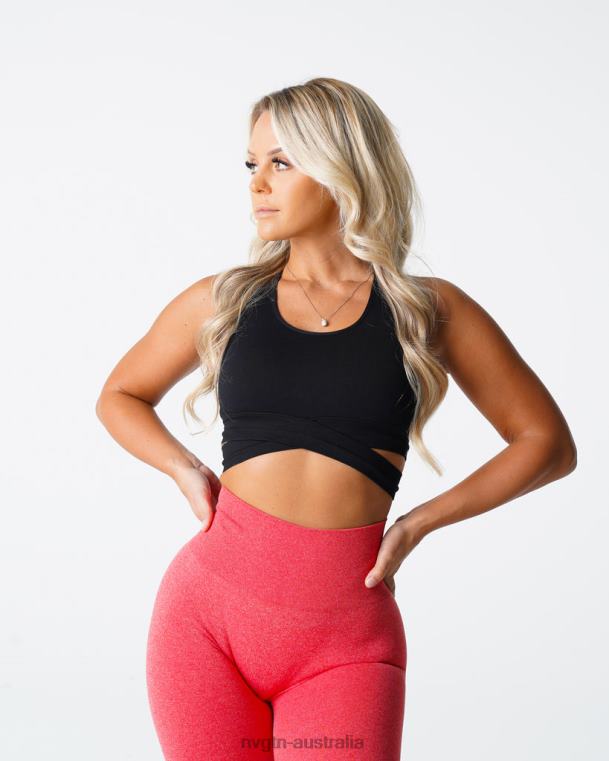 Women Sculpt Seamless Bra Top 04060202 Black Fitness NVGTN