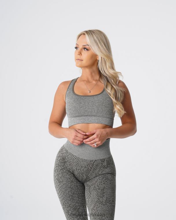 Women Snakeskin Eclipse Seamless Bra 04060221 Khaki Green Fitness NVGTN