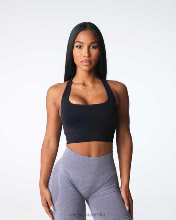 Women Thrive Seamless Bra 040605 Black Fitness NVGTN