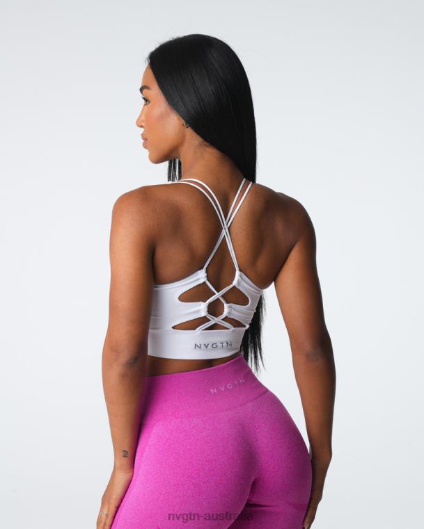 Women Thrive Seamless Bra 040606 White Fitness NVGTN