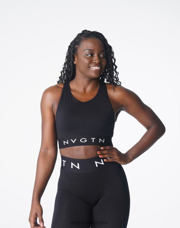 Women Trilogy Sport Seamless Bra 04060132 Black Fitness NVGTN
