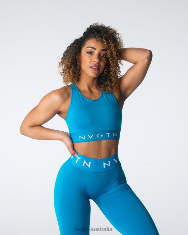 Women Trilogy Sport Seamless Bra 0406035 Lagoon Fitness NVGTN