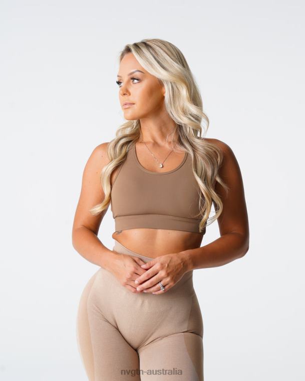Women Trio Bra 04060189 Mocha Fitness NVGTN