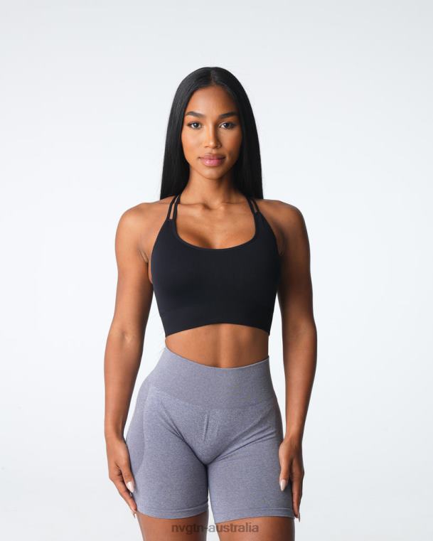 Women Virtue Seamless Bra 040609 Black Fitness NVGTN