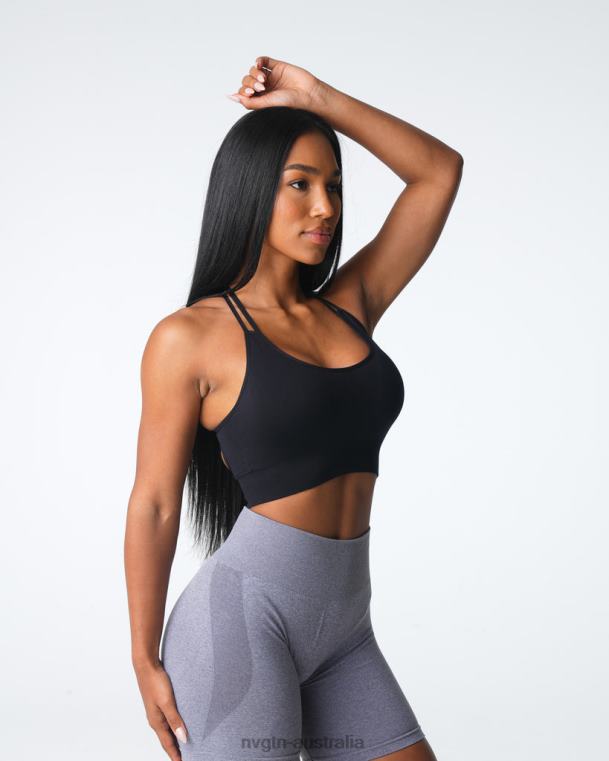 Women Virtue Seamless Bra 040609 Black Fitness NVGTN