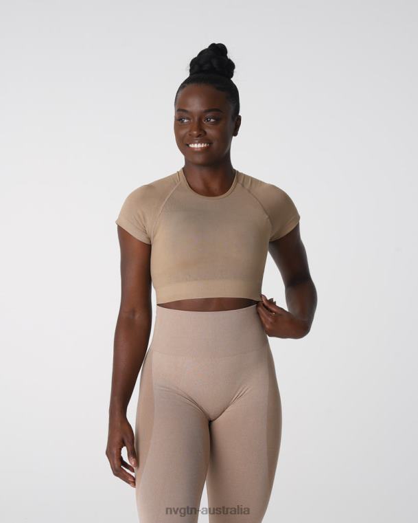 Women Vortex Seamless Bra Top 04060149 Beige Fitness NVGTN