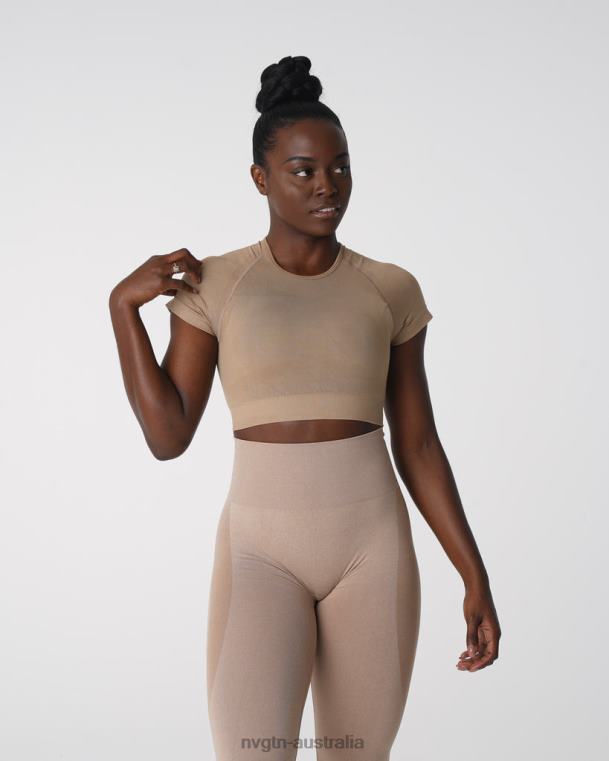 Women Vortex Seamless Bra Top 04060149 Beige Fitness NVGTN