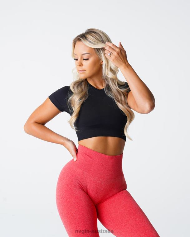 Women Vortex Seamless Bra Top 0406071 Black Fitness NVGTN