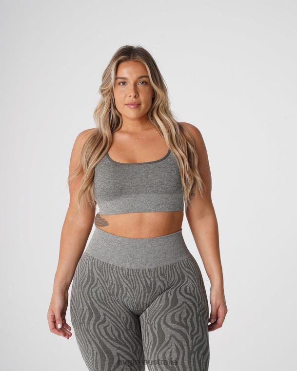 Women Zebra Eclipse Seamless Bra 04060220 Khaki Green Fitness NVGTN