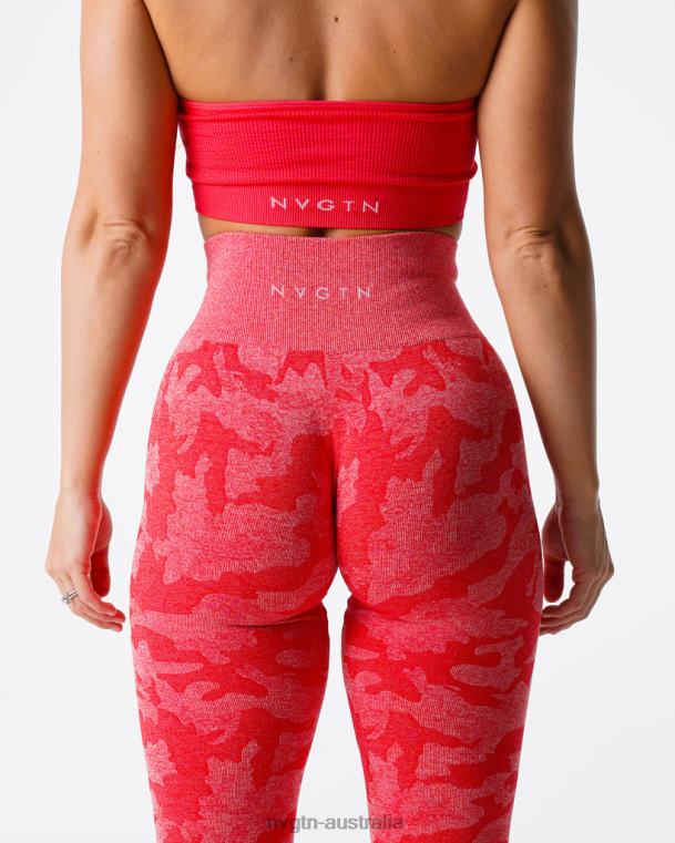 Women Camo Seamless Leggings 04060549 Candy Apple Fitness NVGTN