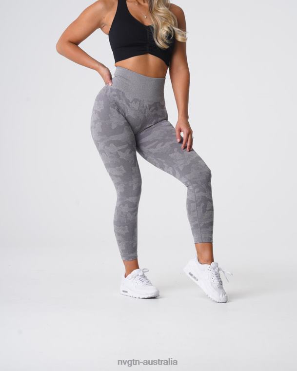 Women Camo Seamless Leggings 04060657 Grey Fitness NVGTN