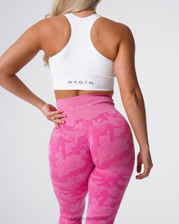 Women Camo Seamless Leggings 04060659 Bubble Gum Pink Fitness NVGTN