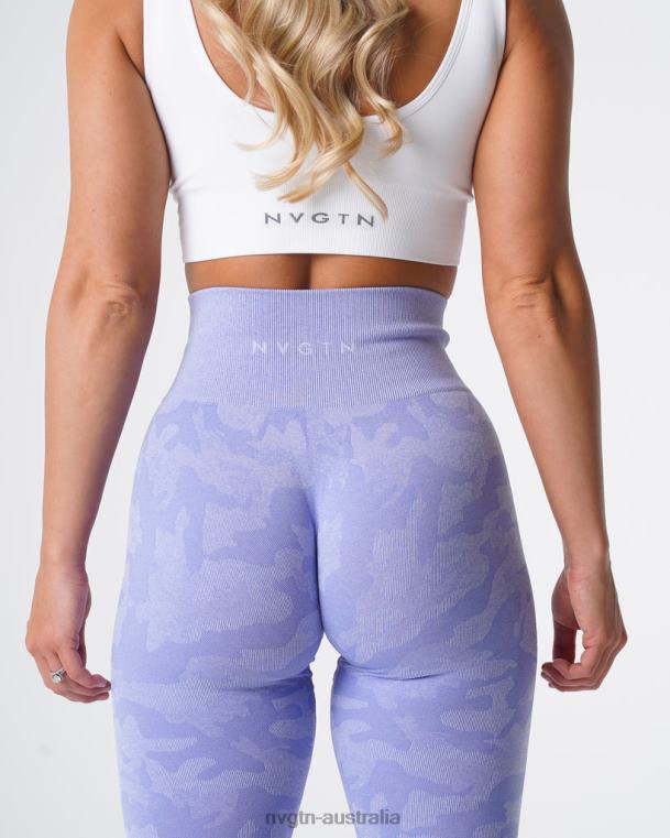 Women Camo Seamless Leggings 04060660 Periwinkle Fitness NVGTN