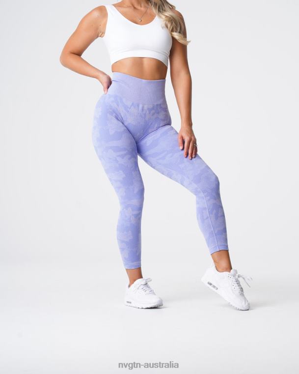 Women Camo Seamless Leggings 04060660 Periwinkle Fitness NVGTN