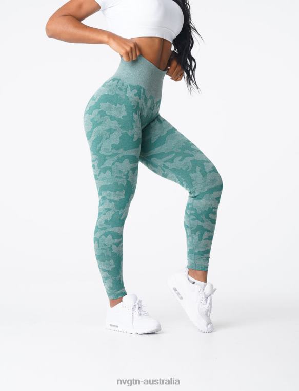 Women Camo Seamless Leggings 04060662 Forest Green Fitness NVGTN