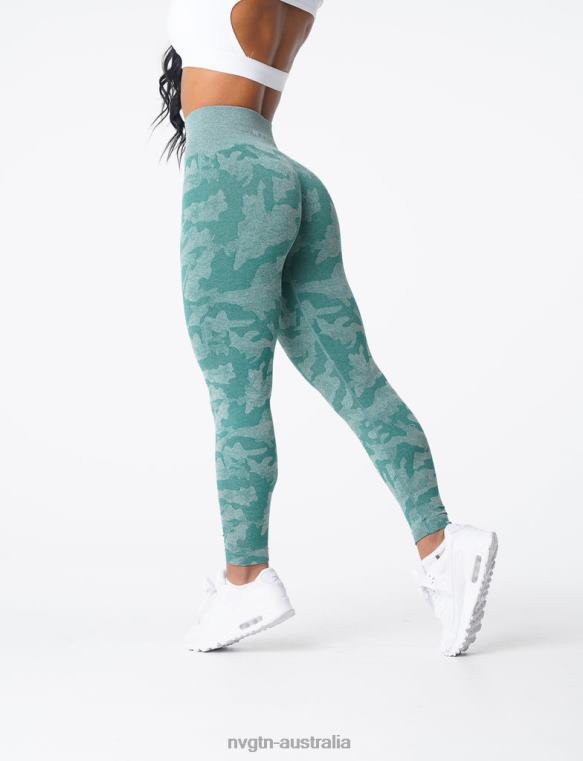 Women Camo Seamless Leggings 04060662 Forest Green Fitness NVGTN