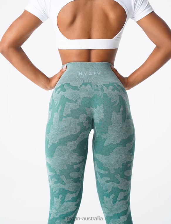 Women Camo Seamless Leggings 04060662 Forest Green Fitness NVGTN
