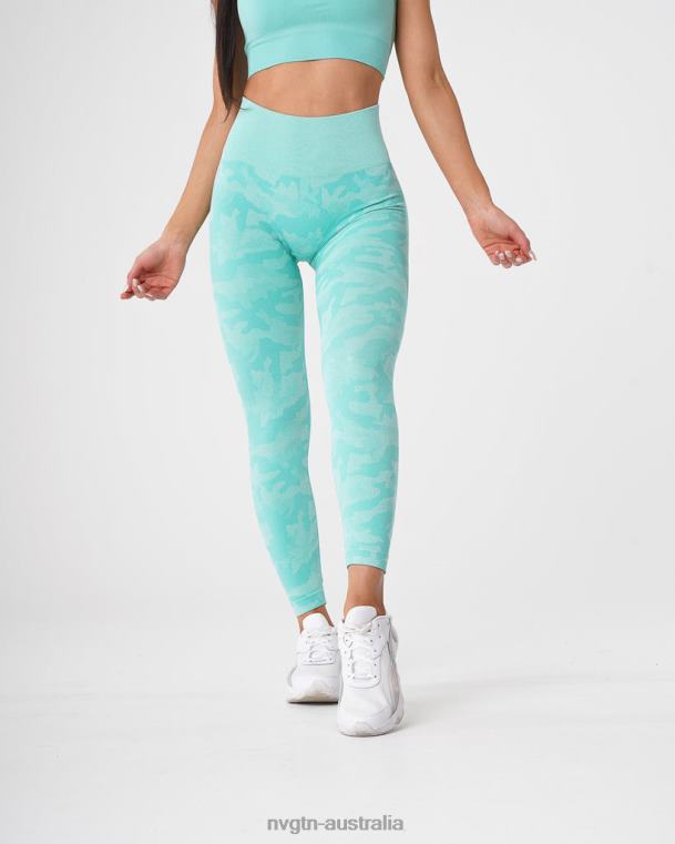 Women Camo Seamless Leggings 04060668 Mint Fitness NVGTN