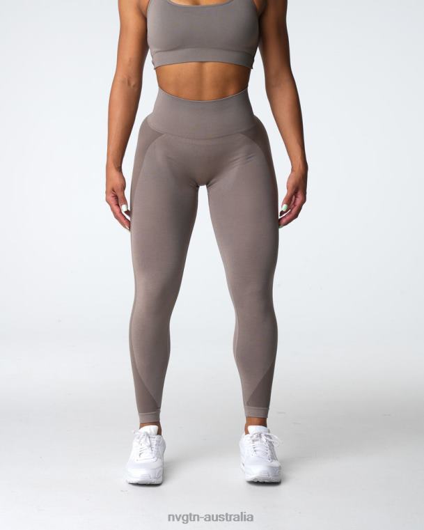 Women Contour 2.0 Seamless Leggings 04060491 Taupe Fitness NVGTN