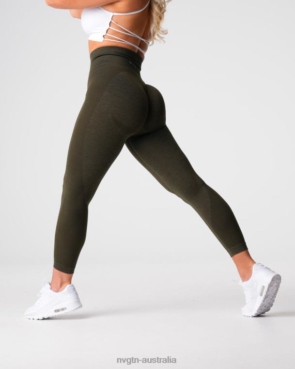 Women Contour 2.0 Seamless Leggings 04060492 Olive Fitness NVGTN