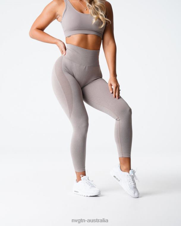 Women Contour Seamless Leggings 04060504 Taupe Fitness NVGTN