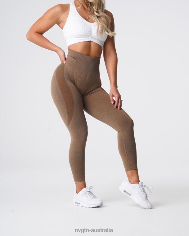 Women Contour Seamless Leggings 04060510 Mocha Fitness NVGTN